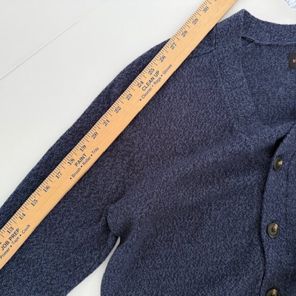 Allen Edmonds Cardigan Purple Long Sleeve Tight Knit Men's M Button Classic - Picture 8 of 9